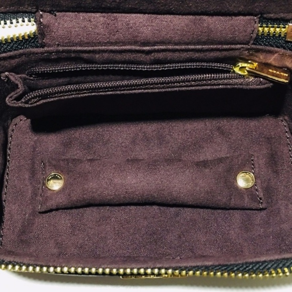 Coach F38638 Cosmetic Jewelry Vanity Case Leather - Picture 3 of 3